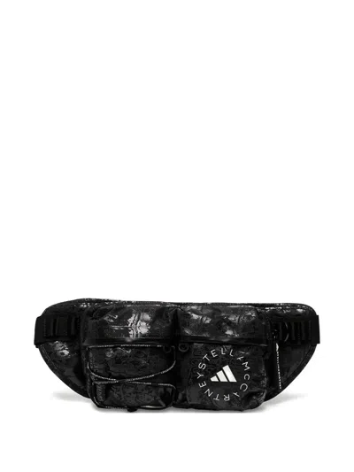 Adidas Originals X Stella Mccartney Logo-print 2.8 L Belt Bag In Black