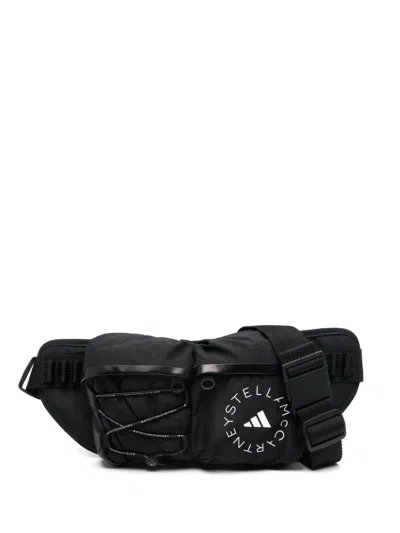 Adidas Originals X Stella Mccartney Logo-print Belt Bag In Black