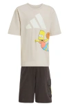Adidas Originals Adidas X The Simpsons Kids' Graphic T-shirt & Shorts Set In Multi