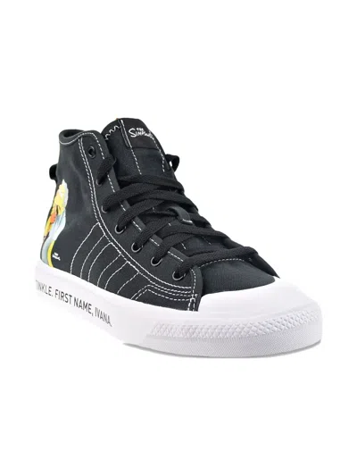 Adidas Originals Kids' X The Simpsons Nizza High-top Sneakers In Black