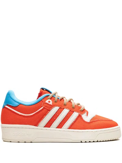 Adidas Originals X The Simpsons Rivalry Low '86 "treehouse Of Horrors" Sneakers In Orange