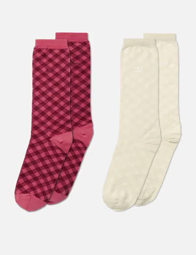 Adidas Originals X Wales Bonner Check Sock In Multi