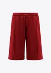 Adidas Originals Adidas X Wales Bonner Sport Shorts With Iconic Stripes In Red