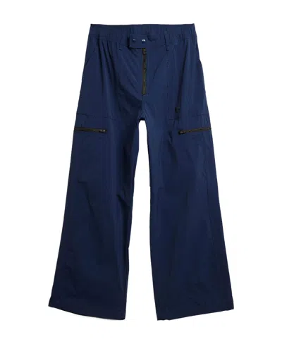 Adidas Originals X Wales Bonner Embroidered Logo Cargo Tapered Trousers In Black