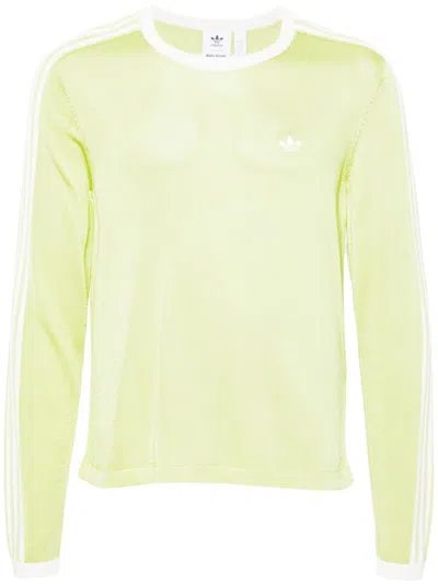 Adidas Originals X Wales Bonner Fine-knit Top In Green