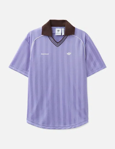 Adidas Originals X Wales Bonner Football T-shirt In Blue