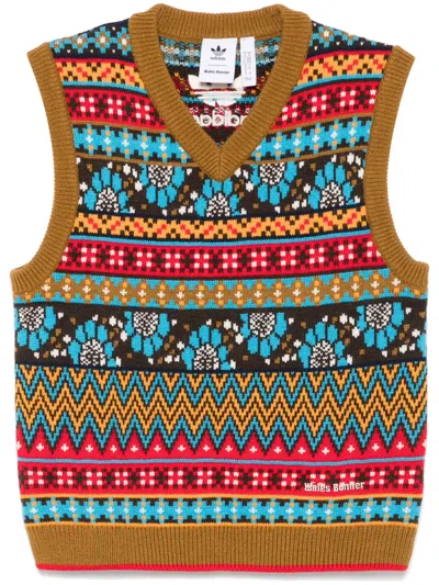 Adidas Originals X Wales Bonner Intarsia-knit Vest