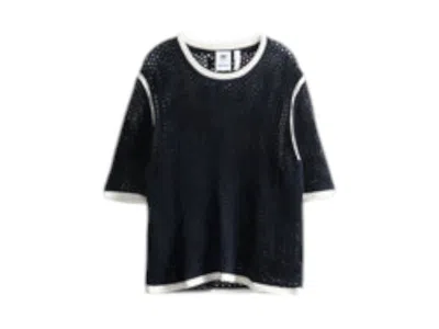 Pre-owned Adidas Originals X Wales Bonner Knit T-shirt In Dirty White