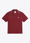 Adidas Originals Adidas X Wales Bonner Tiziano Red Terry Fabric Wales Bonner X Adidas Polo Shirt In Burgundy