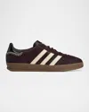 Adidas Originals Adidas By Wales Bonner Chocolate Calf Hair Adidas X Wales Bonner Gazzelle Sneakers In Black