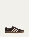 Adidas Originals Adidas By Wales Bonner Chocolate Calf Hair Adidas X Wales Bonner Gazzelle Sneakers In Black