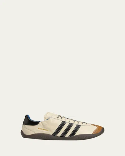 Adidas Originals Adidas By Wales Bonner Luxury Leather Sneakers For Men In Neutral