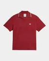 Adidas Originals Adidas X Wales Bonner Tiziano Red Terry Fabric Wales Bonner X Adidas Polo Shirt In Burgundy
