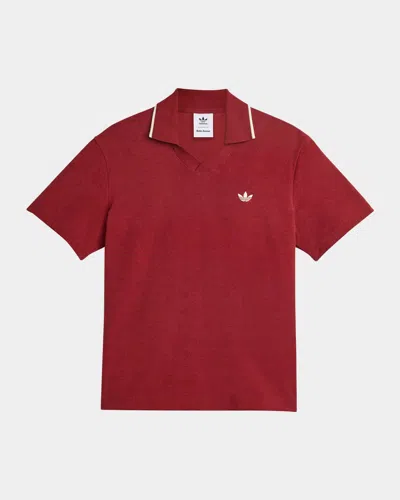 ADIDAS ORIGINALS X WALES BONNER MEN'S TERRY POLO SHIRT