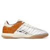 Adidas Originals X Wales Bonner Leather Samba Mn Sneakers In Silver Metallic/easy Yellow