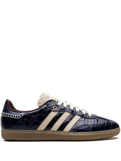 Adidas Originals X Wales Bonner Samba Og "navy Croc" Sneakers In Blue