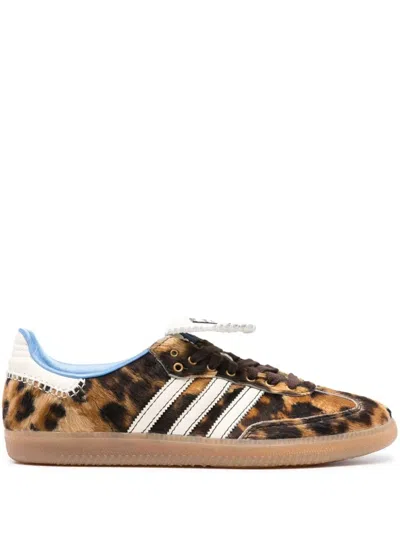 Adidas Originals Adidas X Wales Bonner Snake Gazelle Sneakers In Brown