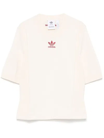 Adidas Originals X Wales Bonner Short-sleeve Knitted T-shirt In White
