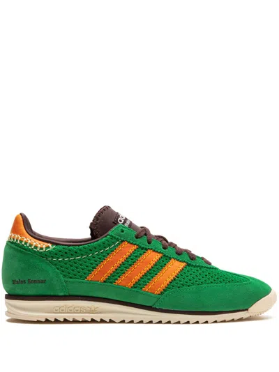 Adidas Originals X Wales Bonner Sl72 Knitted Sneakers In Green