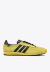Adidas Originals Wales Bonner Sl76 Leather-trimmed Brushed-suede And Mesh Sneakers In Yellow