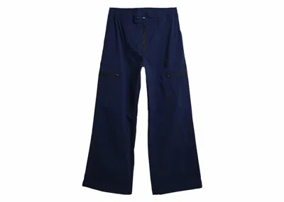 Pre-owned Adidas Originals X Wales Bonner Statement Cargo Pants In Collegiate Navy Blue