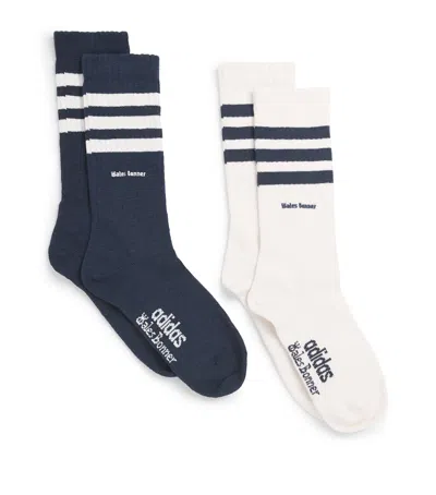 Adidas Originals X Wales Bonner Stripe Socks In Multi