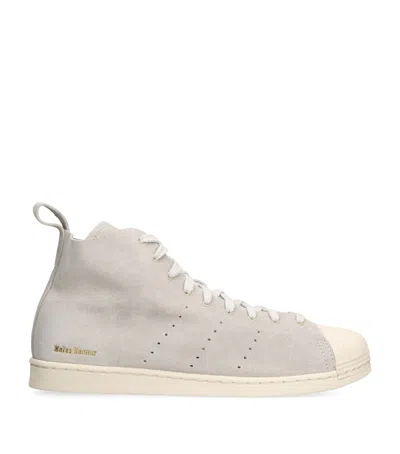 ADIDAS ORIGINALS X WALES BONNER SUEDE SUPERSTAR HI SNEAKERS