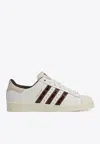 Adidas Originals X Wales Bonner Superstar Croc-embossed Leather Sneakers In White
