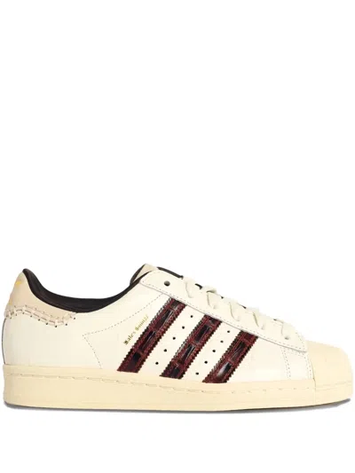 Adidas Originals X Wales Bonner Superstar Leather Sneakers In Neutral