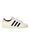Adidas Originals X Wales Bonner Superstar Croc-embossed Leather Sneakers In White