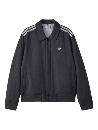 Adidas Originals Kids' X Wales Bonner Trefoil-logo Jacket In Blue