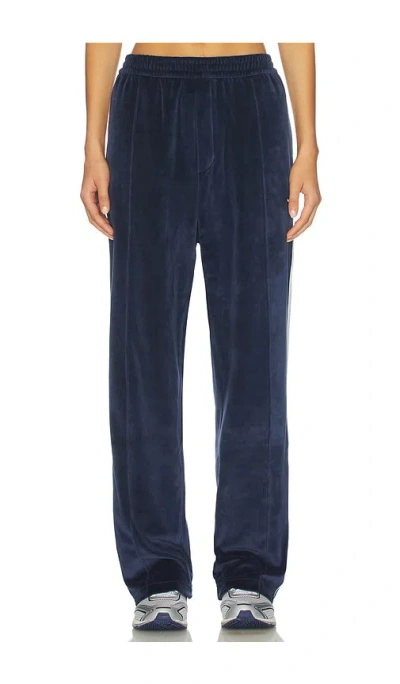 Adidas Originals X Wales Bonner Velour Track Pant In Blue