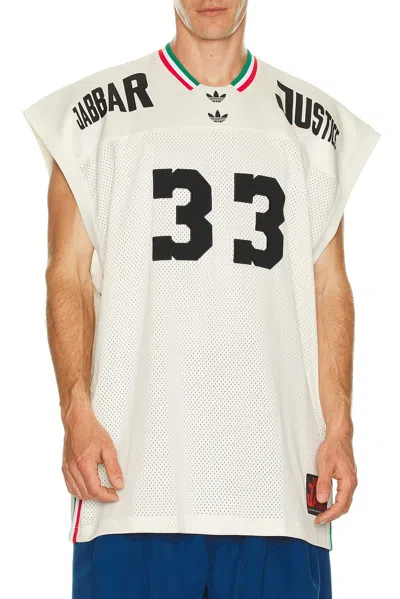 Adidas Originals X Willy Chavarria Basketball Jersey In White