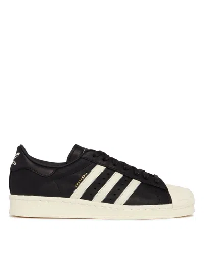 Adidas Originals X Willy Chavarria Black Superstar Rose Sneakers