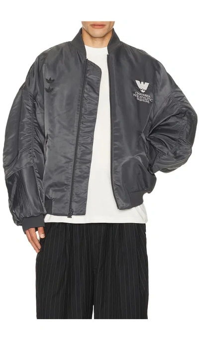 Adidas Originals X Willy Chavarria Bomber Jacket In Black