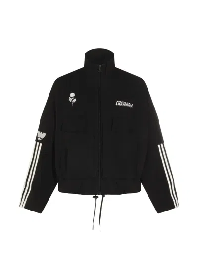 Adidas Originals X Willy Chavarria Embroidered Jacket In Black