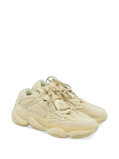Pre-owned Adidas Originals X Yeezy 500 Panelled Sneakers In Neutrals