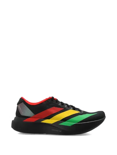 Adidas Originals Xbob Marley Adizero Evo Sl Jamaica 26 Striped Sneakers In Black