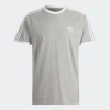 ADIDAS ORIGINALS GREY HEATHER ORIGINALS ADICOLOR CLASSICS 3 STRIPE MENS T SHIRT