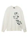 Adidas Originals Y-3 Graphic Sweatshirt In White