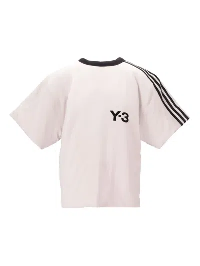 Adidas Originals Y-3 Padded Stripes T-shirt In Pink