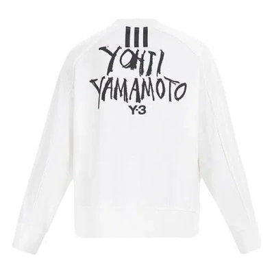 Adidas Originals Y-3 Signature Logo Sweatshirt Men's White