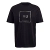 Adidas Originals Y-3 Ss21 Reflective Square Logo Short Sleeve Unisex Black In Black