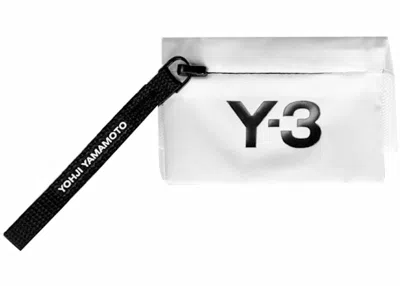 Pre-owned Adidas Originals Y3 Mini Wrist Wallet In White
