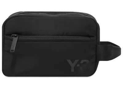 Pre-owned Adidas Originals Y3 Necessaire Kit Toiletry Bag In Black