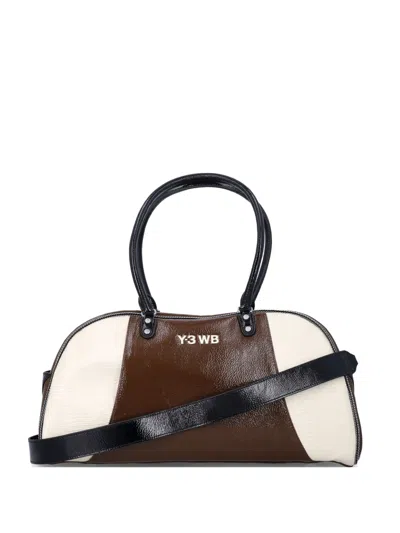 Adidas Originals Y-3 Wb Panelled Tote Bag In Brown