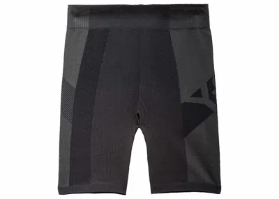 Pre-owned Adidas Originals Y3 Women Classic Seamless Shorts In Black/carbon