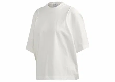 Pre-owned Adidas Originals Y3 Women Classic Tailored Tee Shirt/core In White/core White