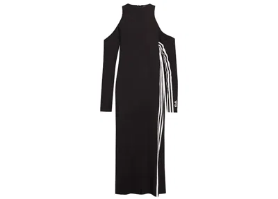 Pre-owned Adidas Originals Y3 Women Crepe Jersey Yohji Jumpsuit In Black