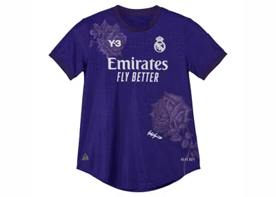 Pre-owned Adidas Originals Y3 Women's Real Madrid 23/24 Special Edition Authentic Jersey In Dark Purple